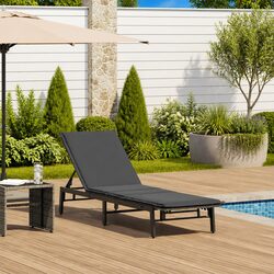 Comfortable and Affordable Grey Sun Lounger