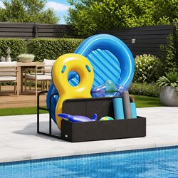 Reliable Poolside Float Storage Basket with Great Value 110x100x57cm