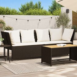 Comfortable and Practical Brown Rattan Sofa for Outdoors