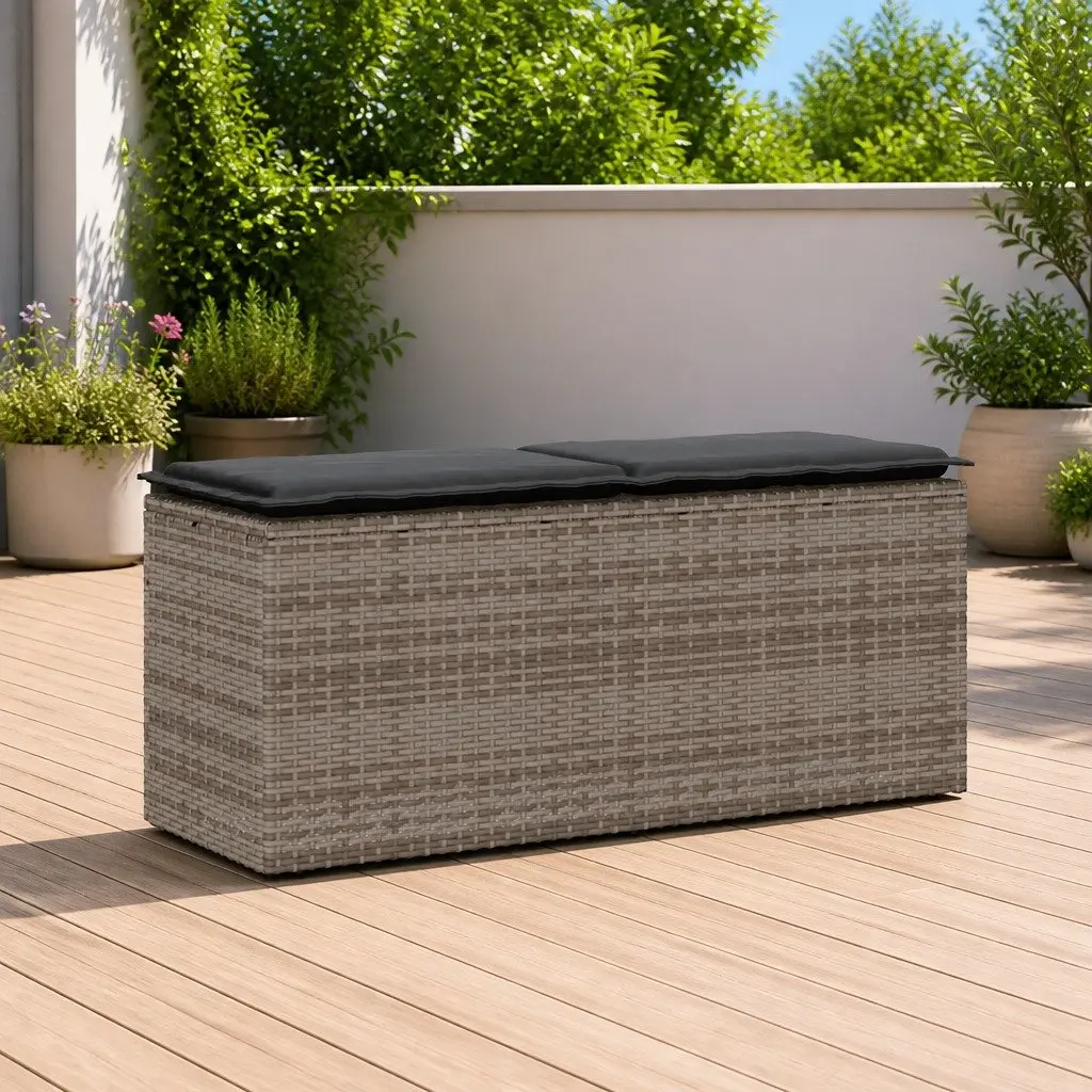 Grey Outdoor Bench with Easy Maintenance