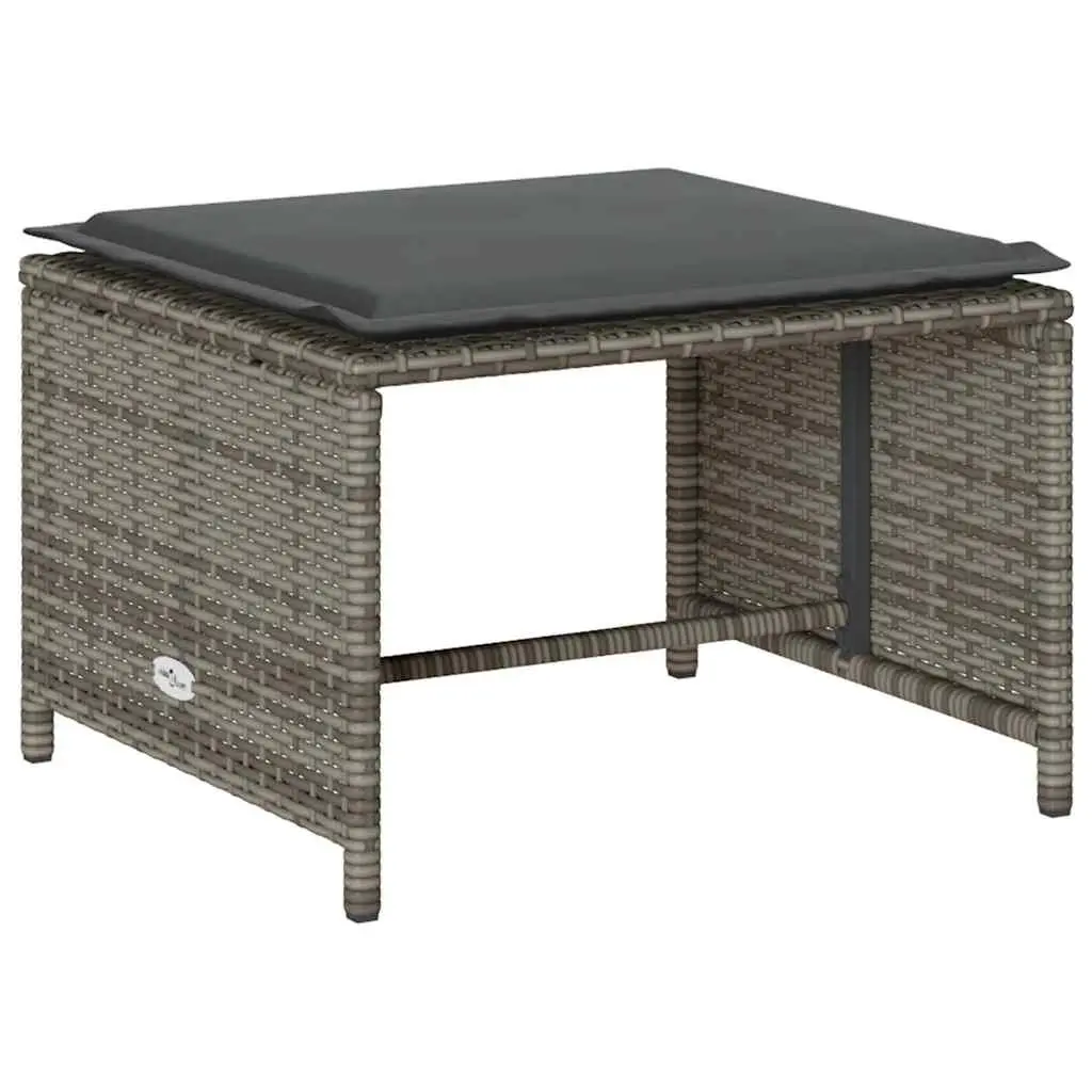 Garden Sofa Set 5 Piece Outdoor Seating Modular Stackable Grey