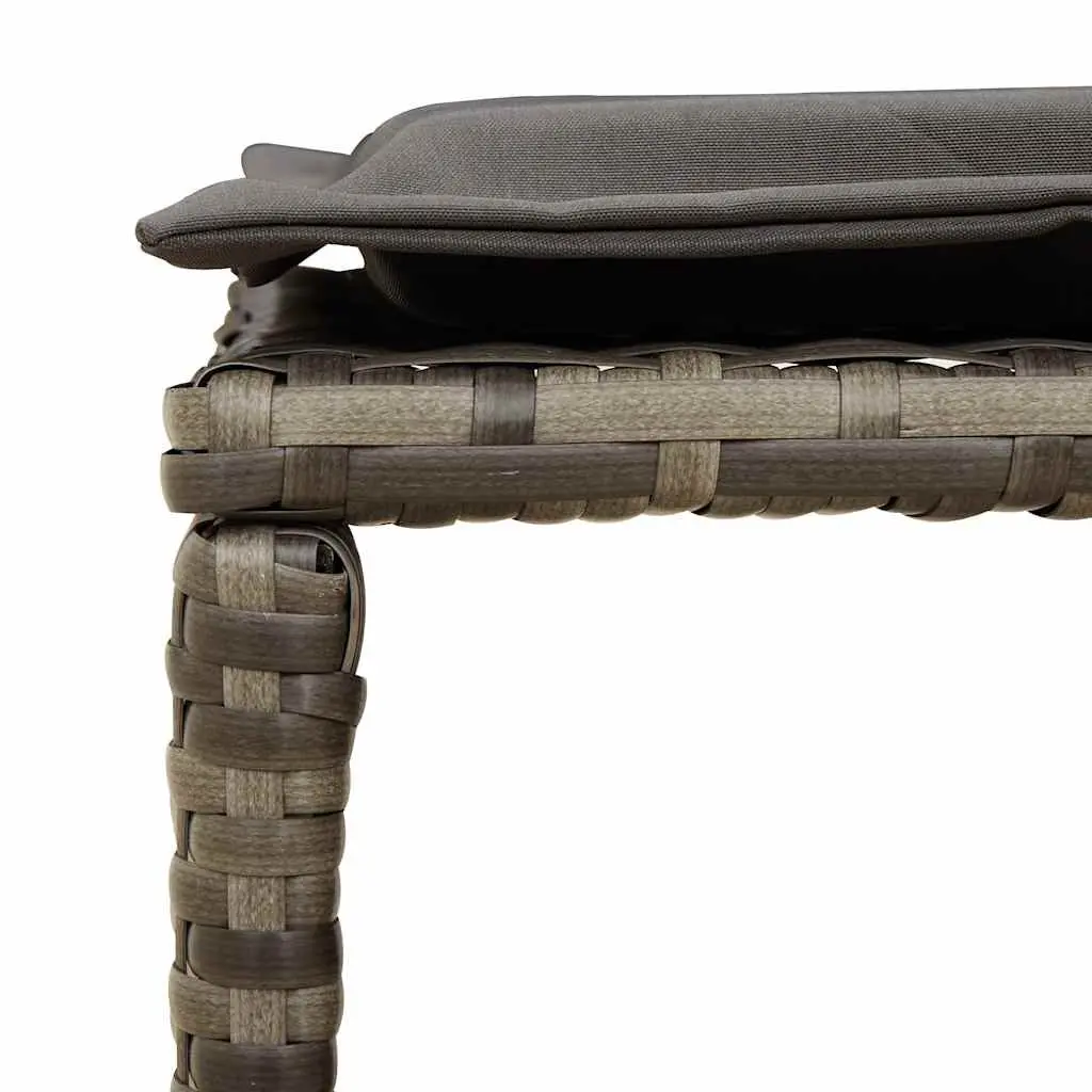 Garden Sofa Set 5 Piece Outdoor Seating Modular Stackable Grey