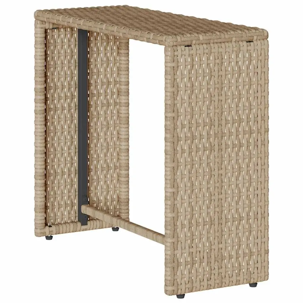 5 Piece Outdoor Sofa Set Modular Stackable Beige Poly Rattan