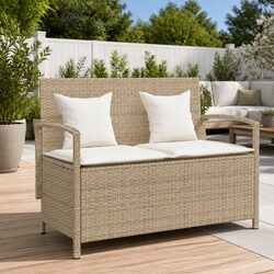 Reliable Garden Storage Bench with Soft Cushioning