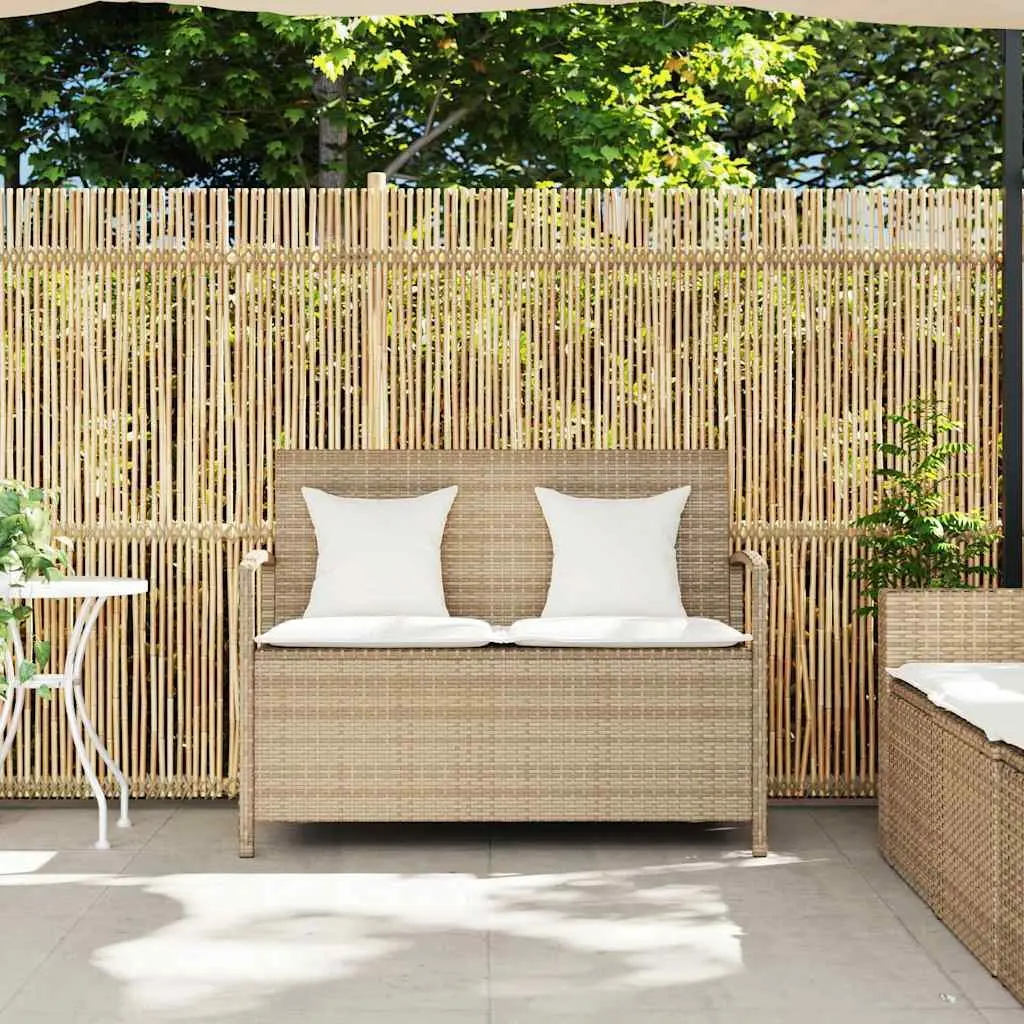 Garden Storage Bench with Soft Cushioning