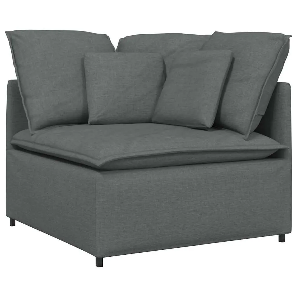 Grey Modular Corner Sofa Unit for Comfort