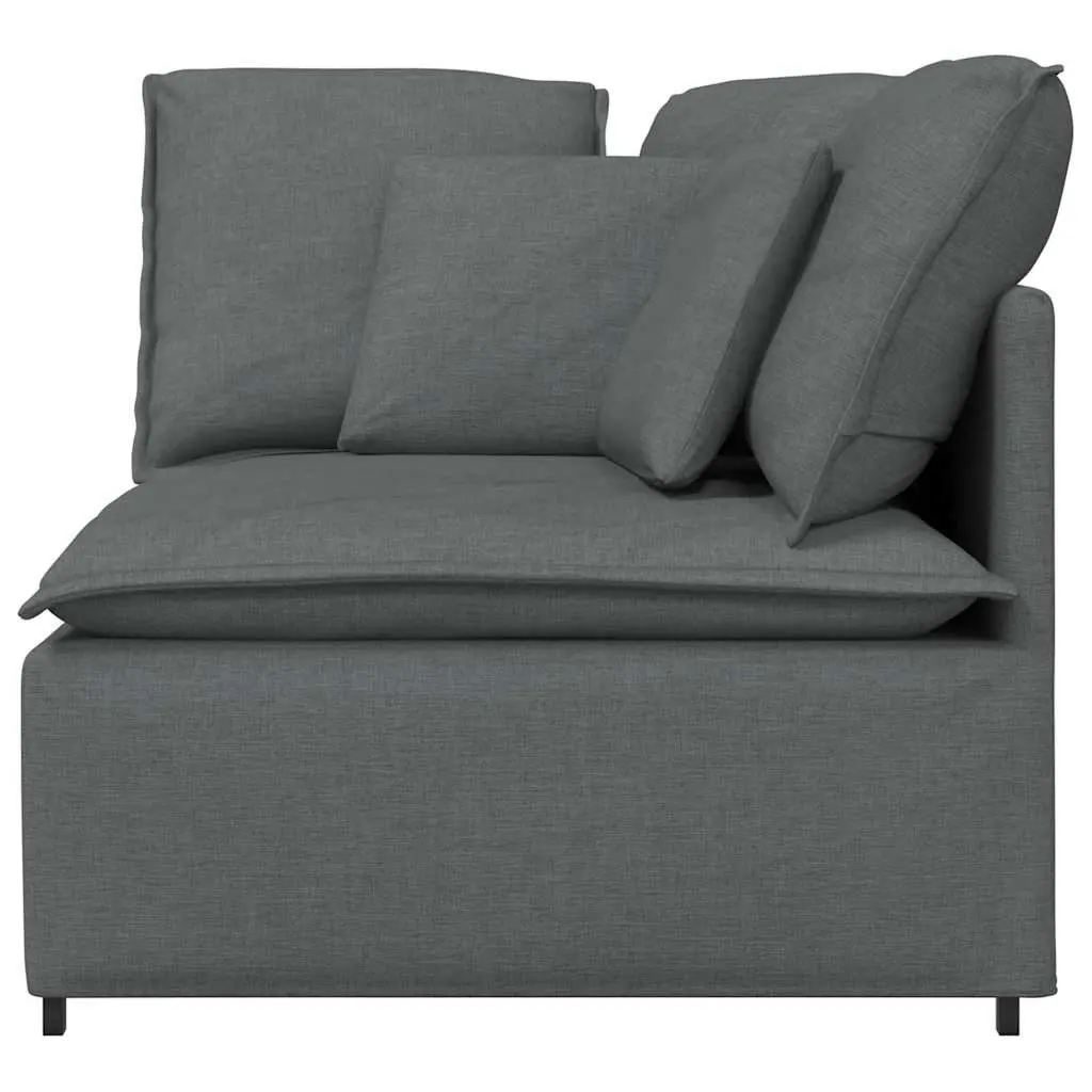 Grey Modular Corner Sofa Unit for Comfort