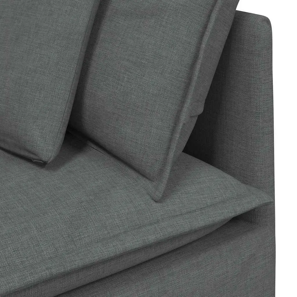 Grey Modular Corner Sofa Unit for Comfort