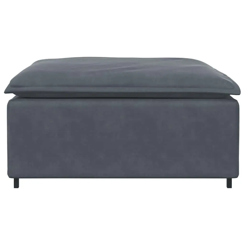 Grey Ottoman Module with Sturdy Build