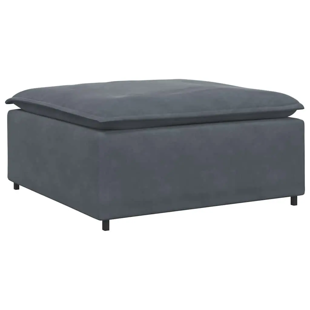 Grey Ottoman Module with Sturdy Build