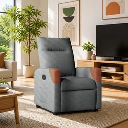 Reliable Grey Recliner Chair with Comfortable Design