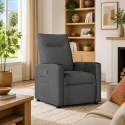 Reliable Grey Fabric Recliner Chair for Comfort