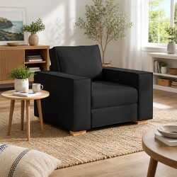 Comfortable Black Sofa Chair 100x78x84cm, Quality Value