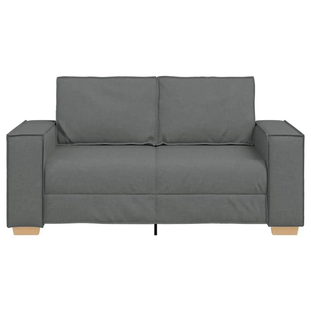 2-Seater Sofa Dark Grey 160x78x84cm Fabric Living Room Couch