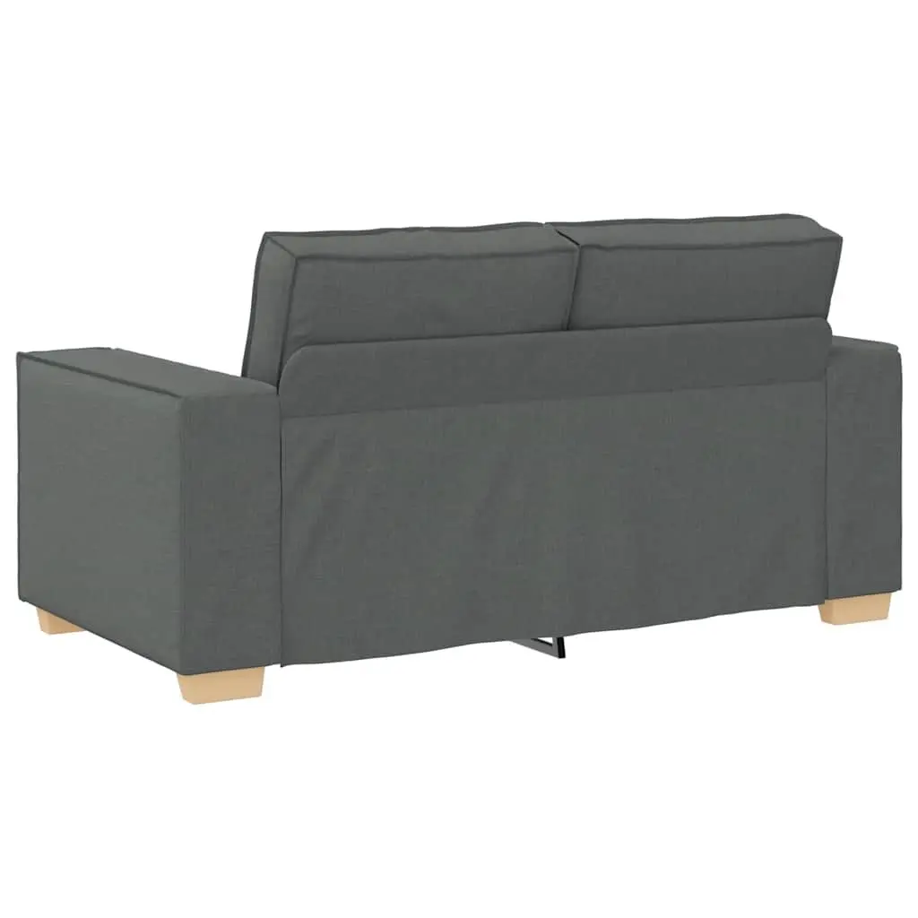 2-Seater Sofa Dark Grey 160x78x84cm Fabric Living Room Couch