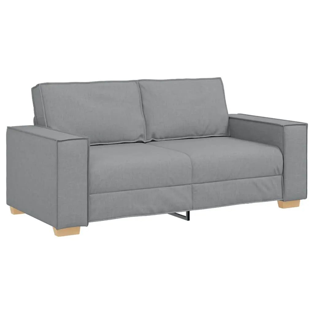 Grey Fabric Sofa 2-Seater Lounge Couch for Living Room Relaxing Seating