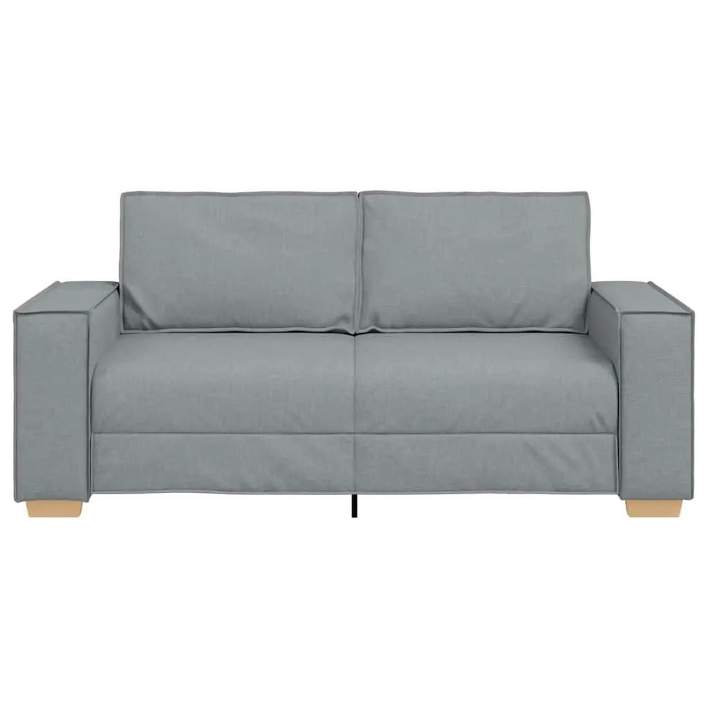 Grey Fabric Sofa 2-Seater Lounge Couch for Living Room Relaxing Seating