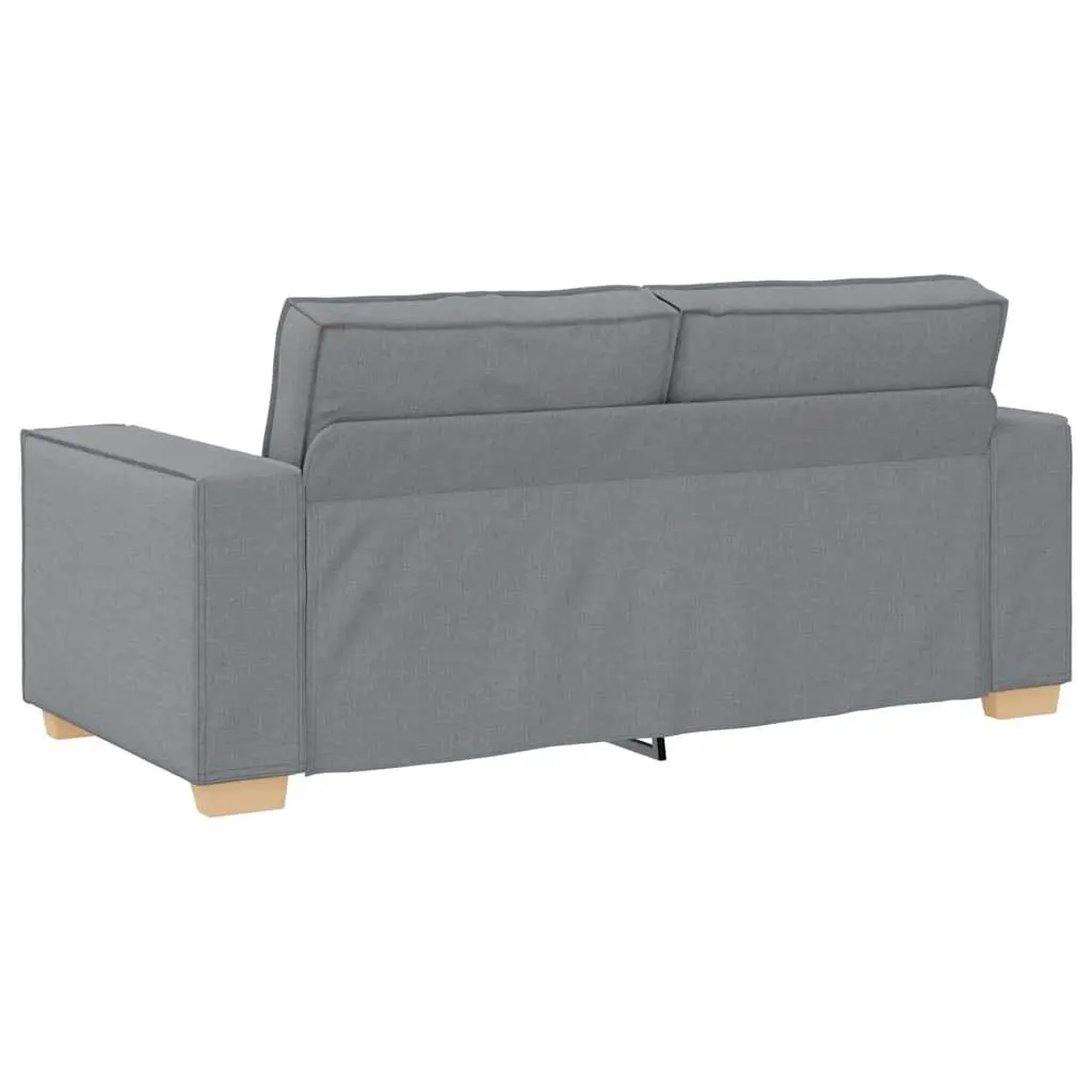 Grey Fabric Sofa 2-Seater Lounge Couch for Living Room Relaxing Seating