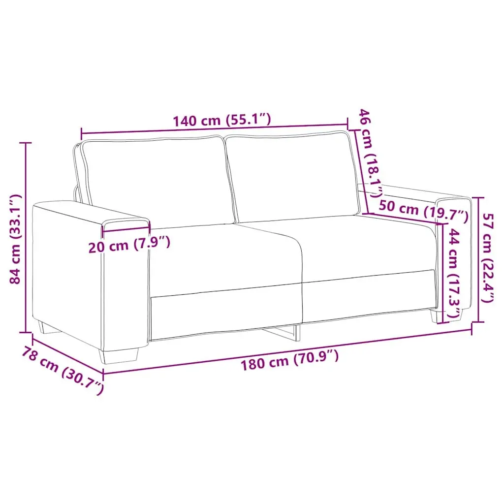 2-Seater Sofa in Grey