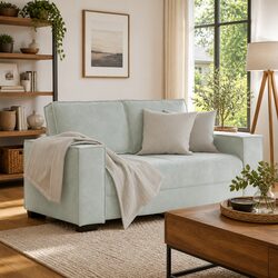 Value-Oriented Grey Velvet Sofa for Living Spaces