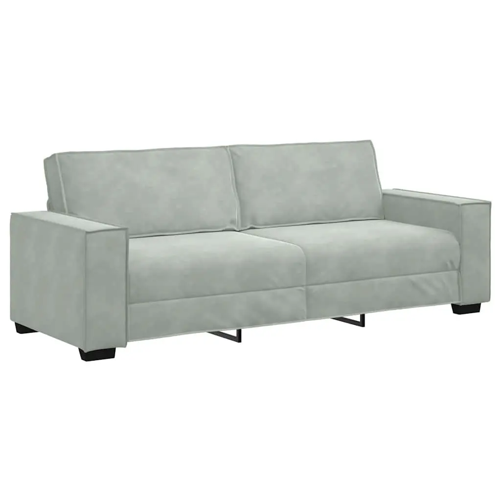 Grey Velvet Lounge Sofa