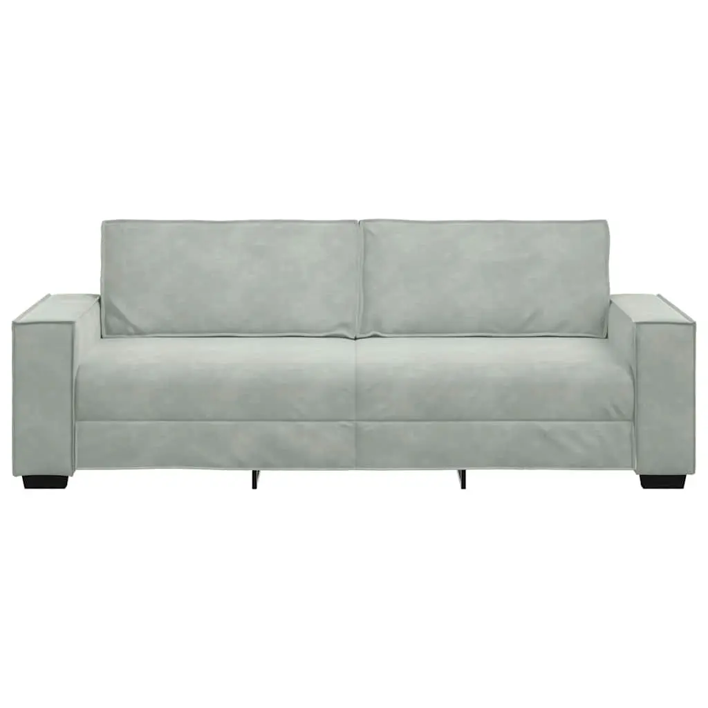 Grey Velvet Lounge Sofa