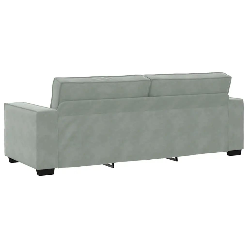 Grey Velvet Lounge Sofa