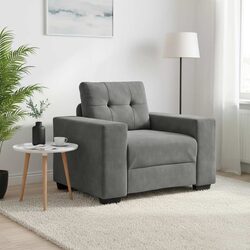 Affordable Grey Velvet Sofa Chair - Stylish and Functional