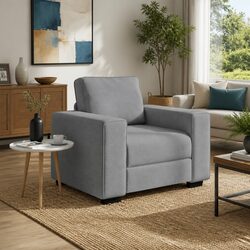 Comfortable Grey Sofa Chair for Relaxation