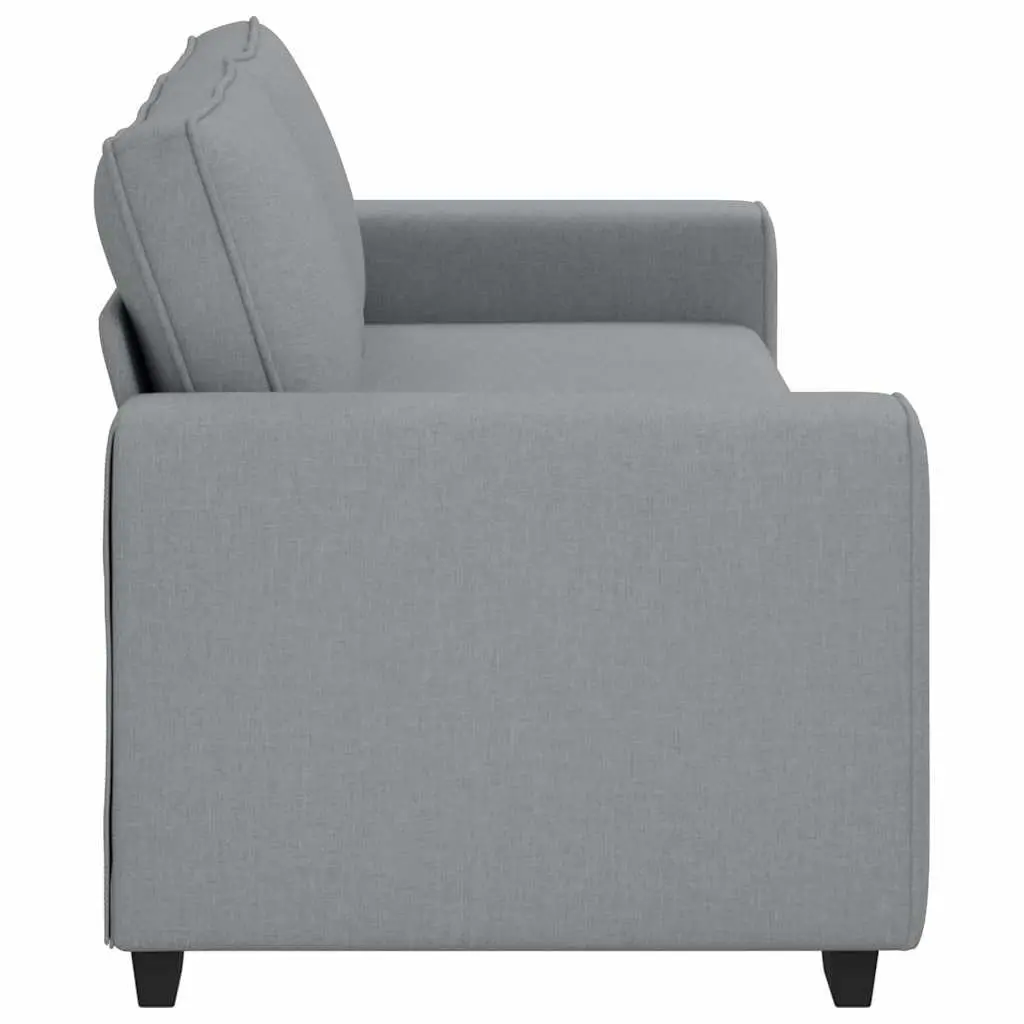 3-Seater Sofa Grey Fabric Lounge Living Room Couch 220x77x82cm Upholstered