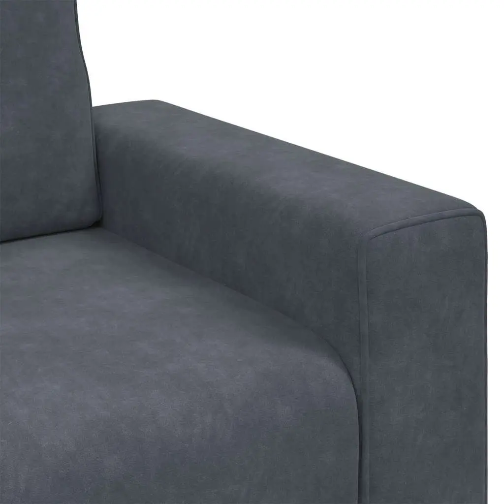 Sofa Chair Relaxation Dark Grey Velvet 100 x 77 x 82 cm