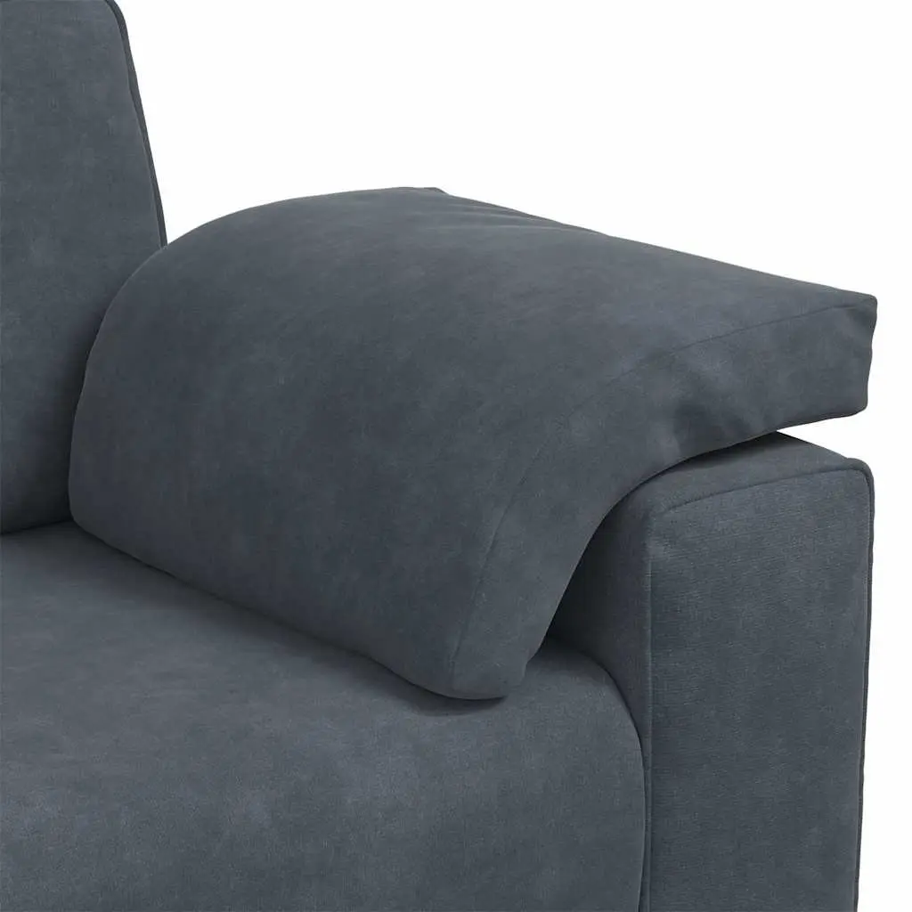Loveseat Sofa 180cm Grey Velvet Two Seater Couch Living Room Bedroom Furniture