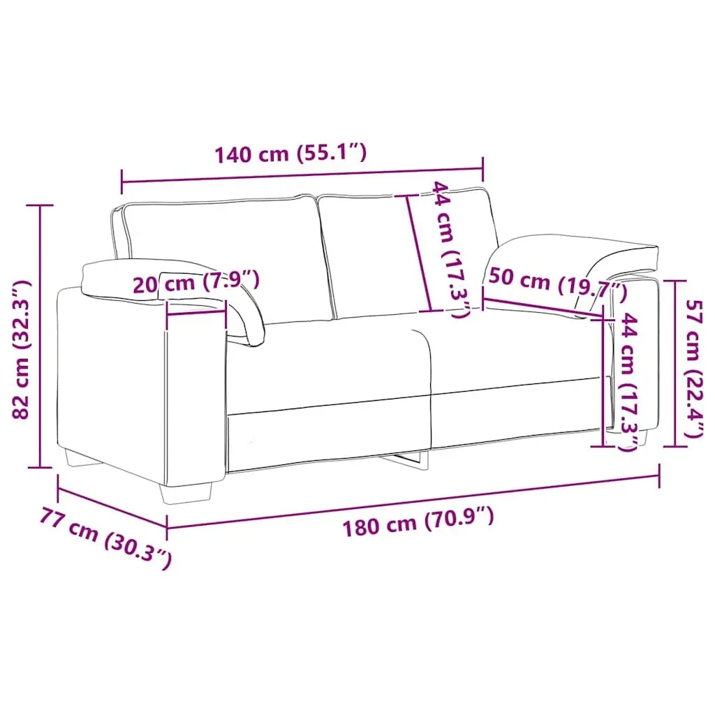 Black Velvet Loveseat Sofa for Two