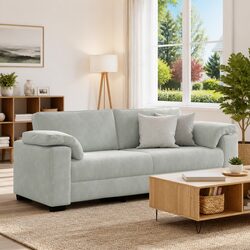Affordable Comfort with a Grey Velvet 3-Seater Sofa