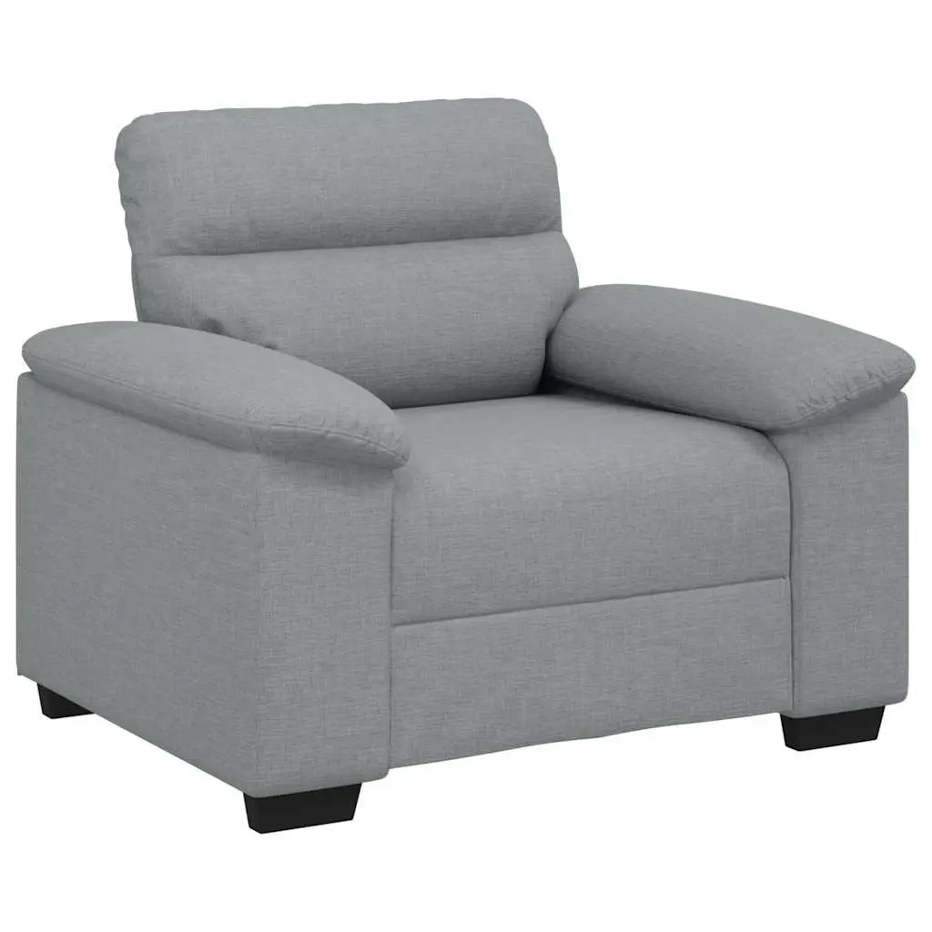 Sofa Chair Lounge Armchair Relaxing Reading 100x81x84cm Grey Fabric