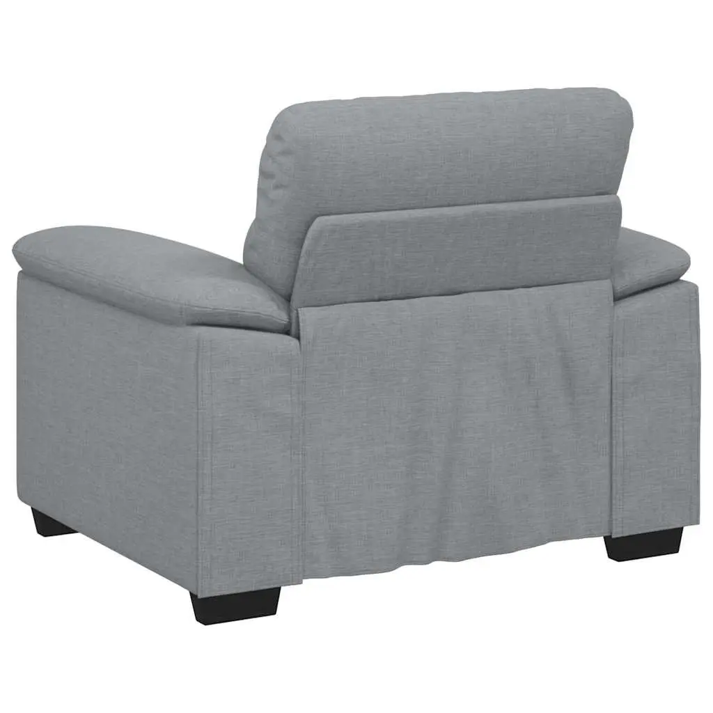 Sofa Chair Lounge Armchair Relaxing Reading 100x81x84cm Grey Fabric