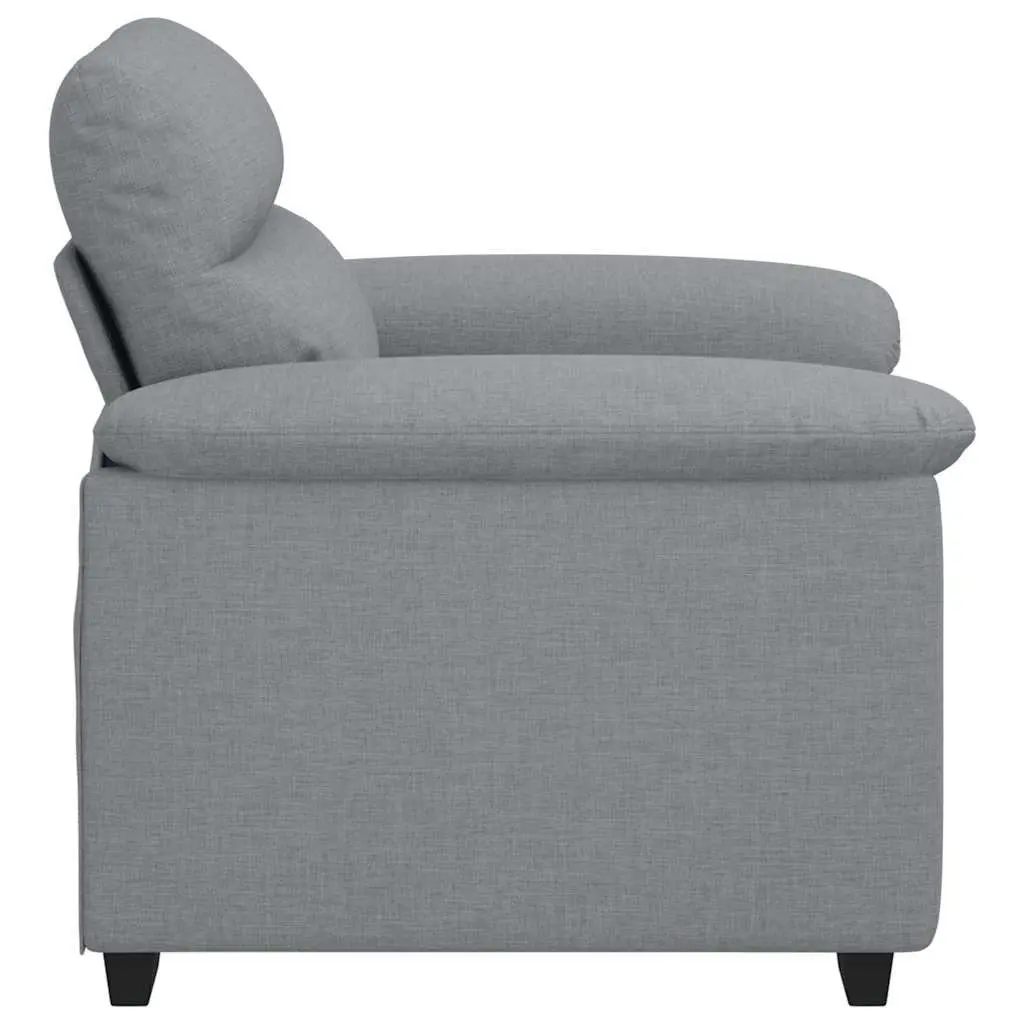 Sofa Chair Lounge Armchair Relaxing Reading 100x81x84cm Grey Fabric