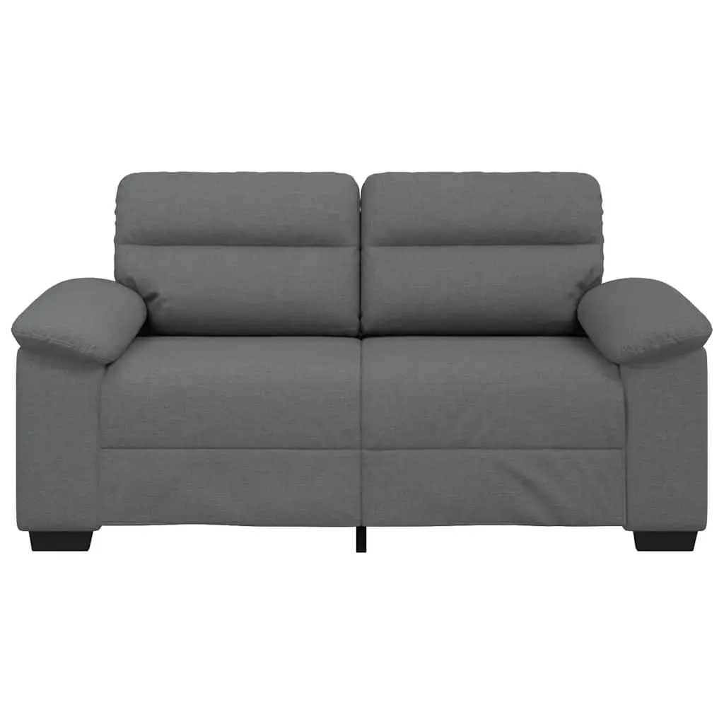 2-Seater Sofa Grey Fabric Lounge Couch Living Room Furniture