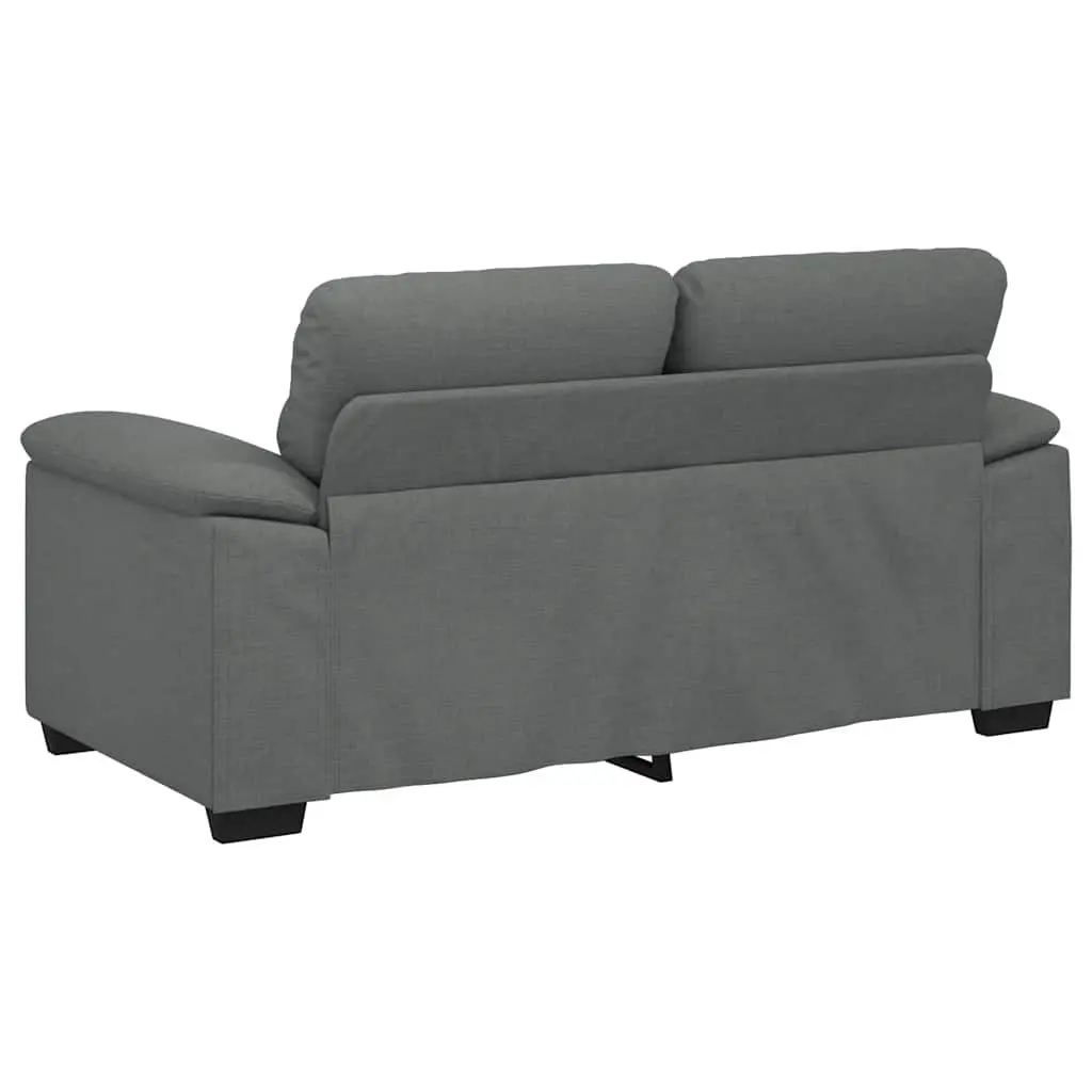 2-Seater Sofa Grey Fabric Lounge Couch Living Room Furniture