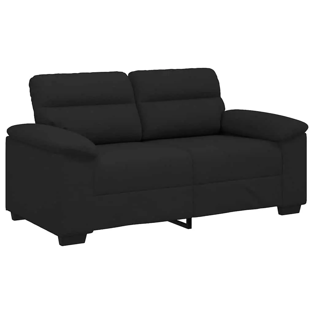 Black Fabric Sofa for Two