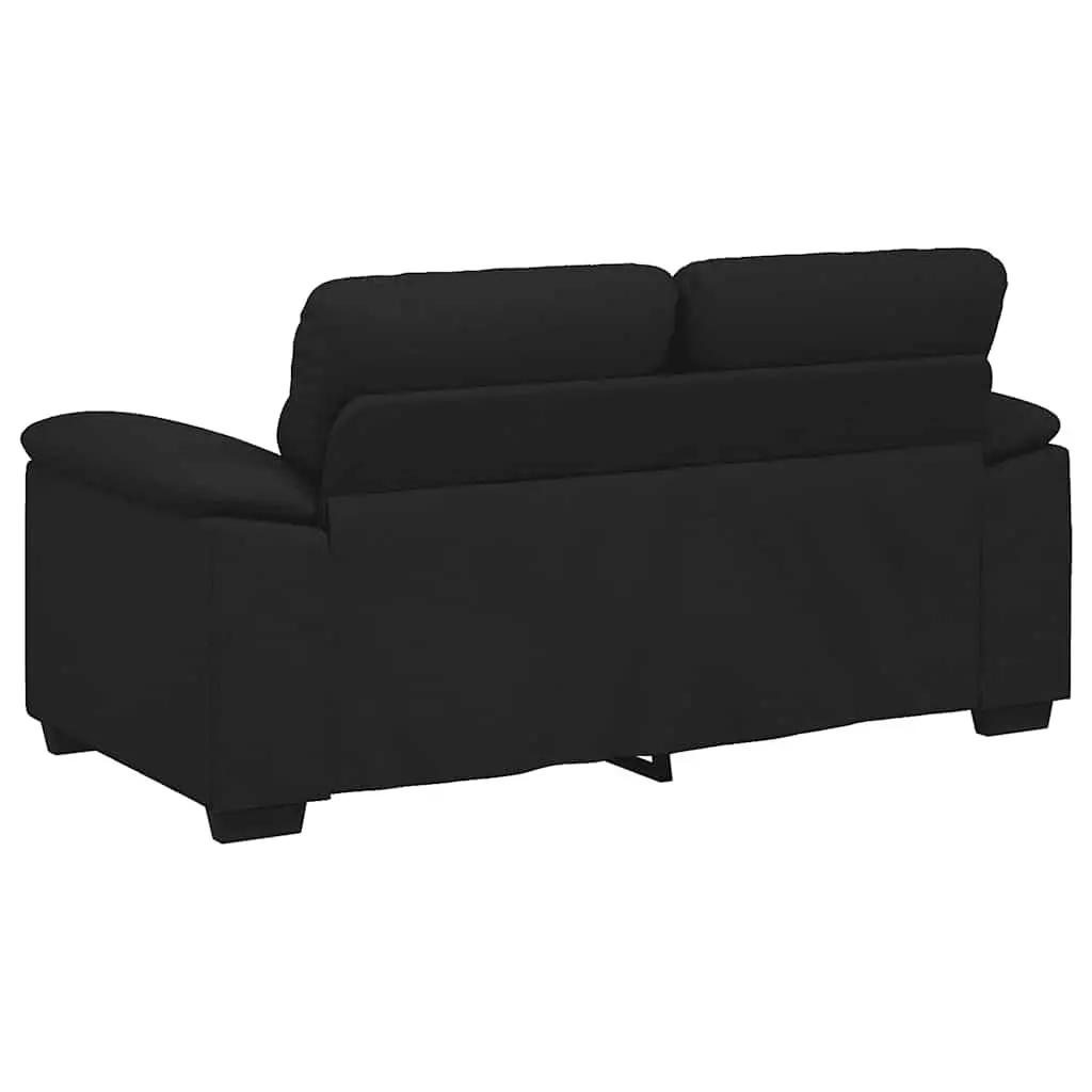 Black Fabric Sofa for Two