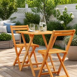 Reliable Folding Garden Table Crafted from Acacia Wood