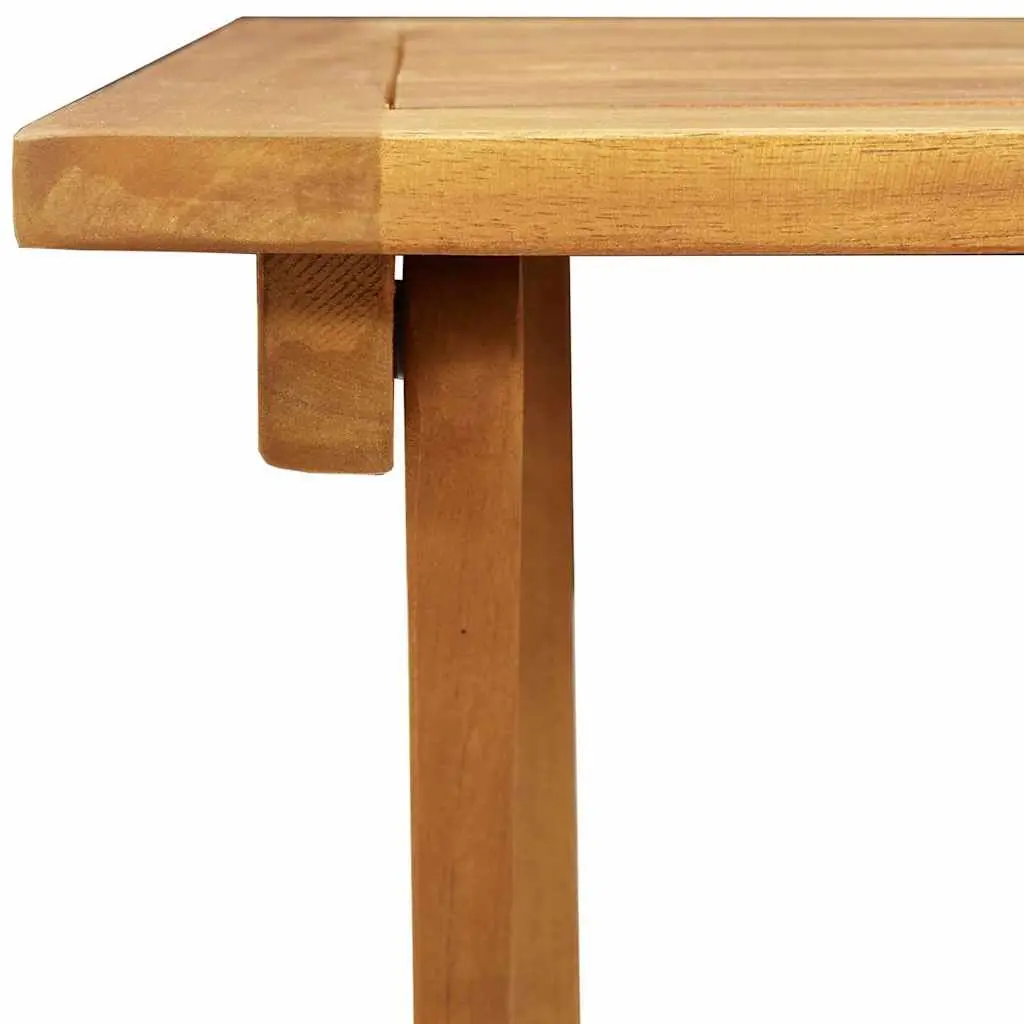 Folding Garden Table Outdoor Dining 60x60x72cm Natural Brown Acacia Wood