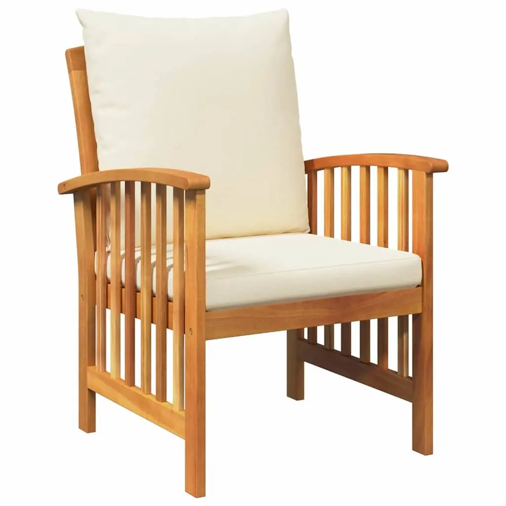 3-Piece Acacia Garden Sofa Set for Outdoors