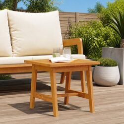 Reassuringly Practical Acacia Wood Side Table for Outdoors