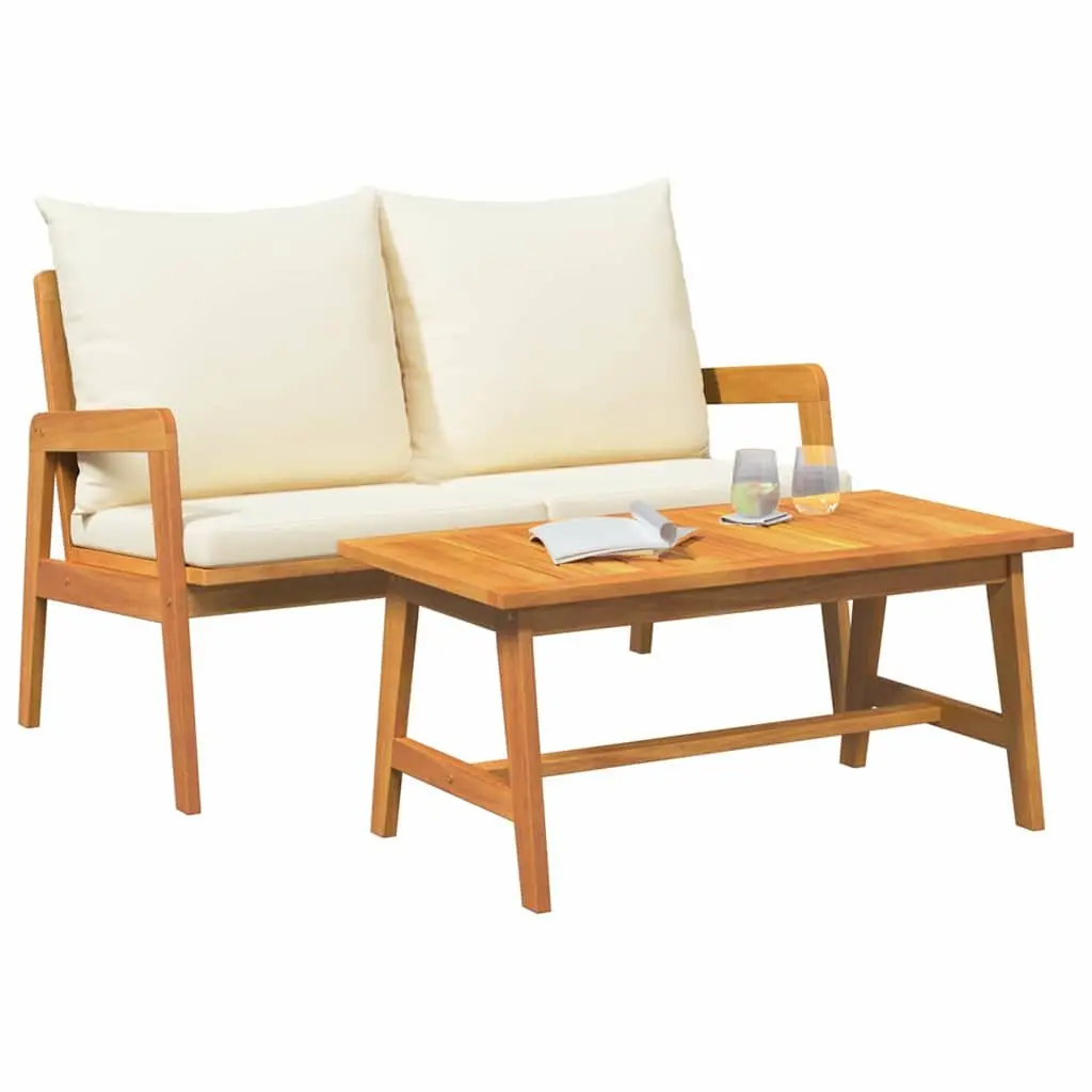 Outdoor Sectional Sofa Unit Garden Furniture Set 2 Piece Brown
