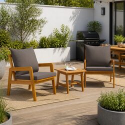 Reliable Outdoor Chair Set with Comfortable Cushions