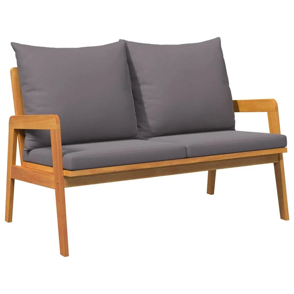Solid Acacia Wood Garden Bench for Comfort