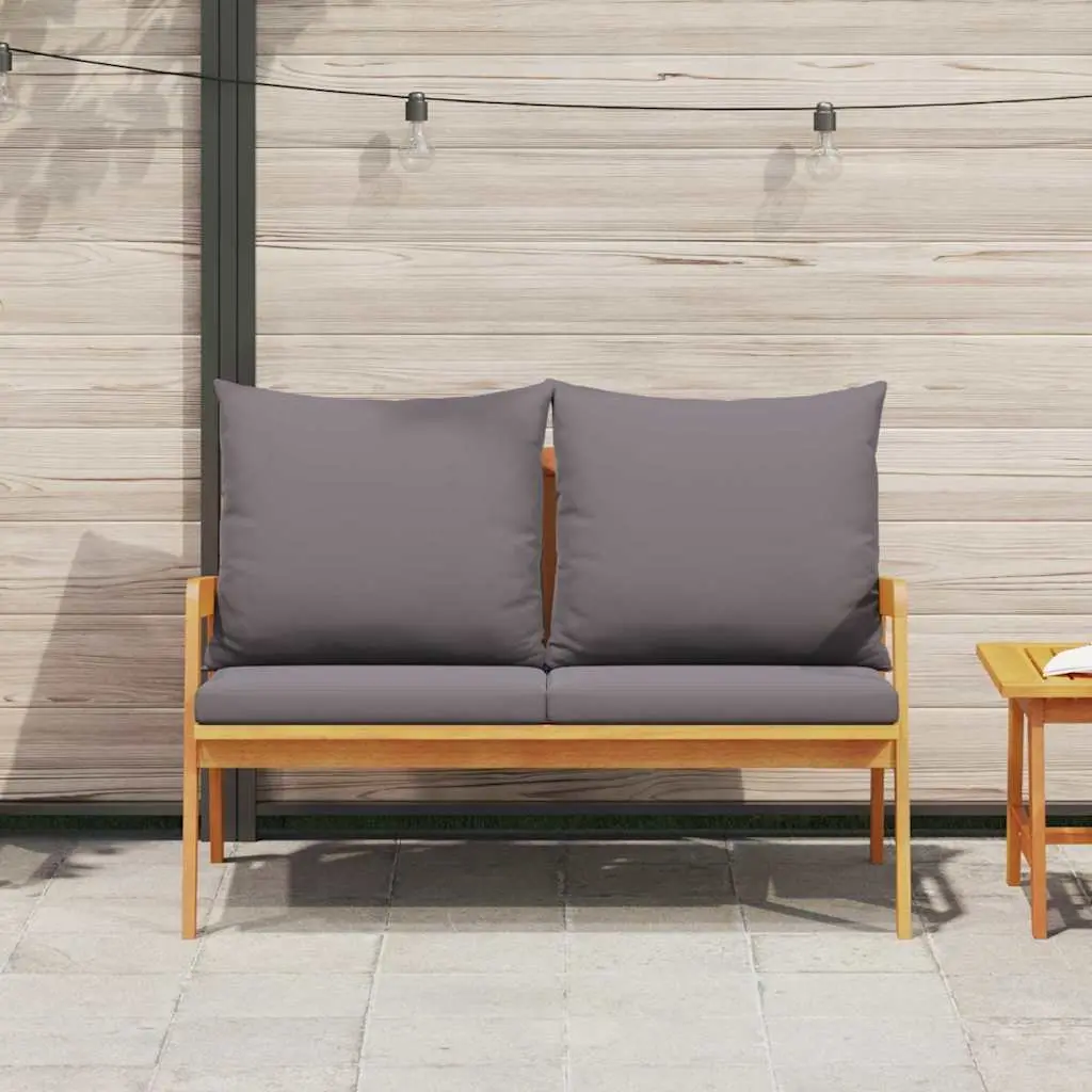 Solid Acacia Wood Garden Bench for Comfort
