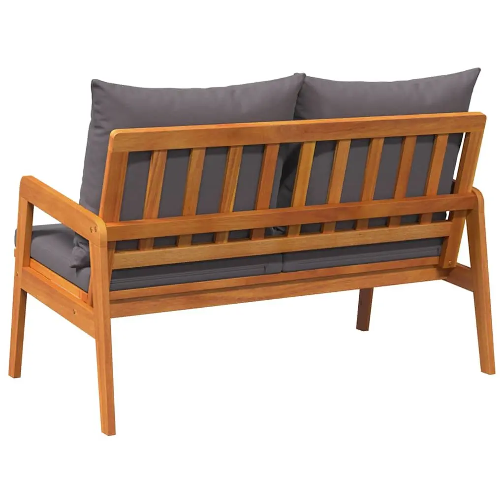 Solid Acacia Wood Garden Bench for Comfort